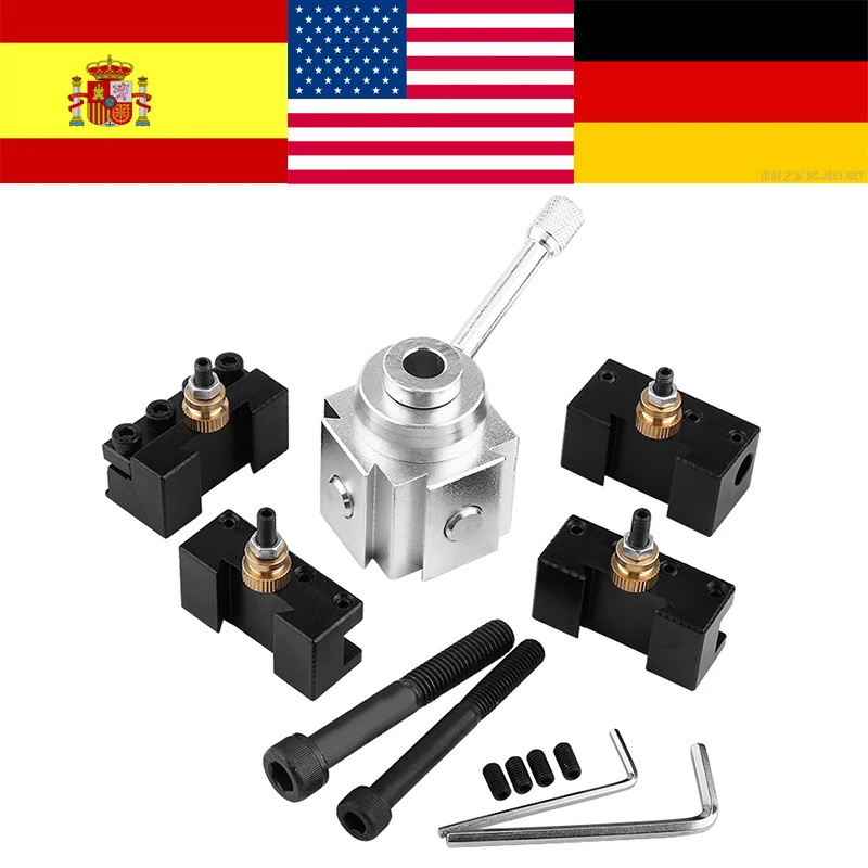 Mini CNC Lathe Tool Holder Quick Change Tool Post Cutter Holder Screw Kit Set Boring Bar Turning Facing Holder Wrench rach Hot
Mini CNC Lathe Tool Holder Quick Change Tool Post Cutter Holder Screw Kit Set Boring Bar Turning Facing Holder Wrench rach Hot