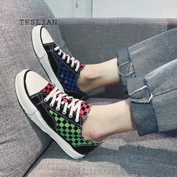 Men's Vulcanize Shoes Summer platform sneakers men canvas Colors Checkered male flats mans footwear breathable walking shoes
Men's Vulcanize Shoes Summer platform sneakers men canvas Colors Checkered male flats mans footwear breathable walking shoes