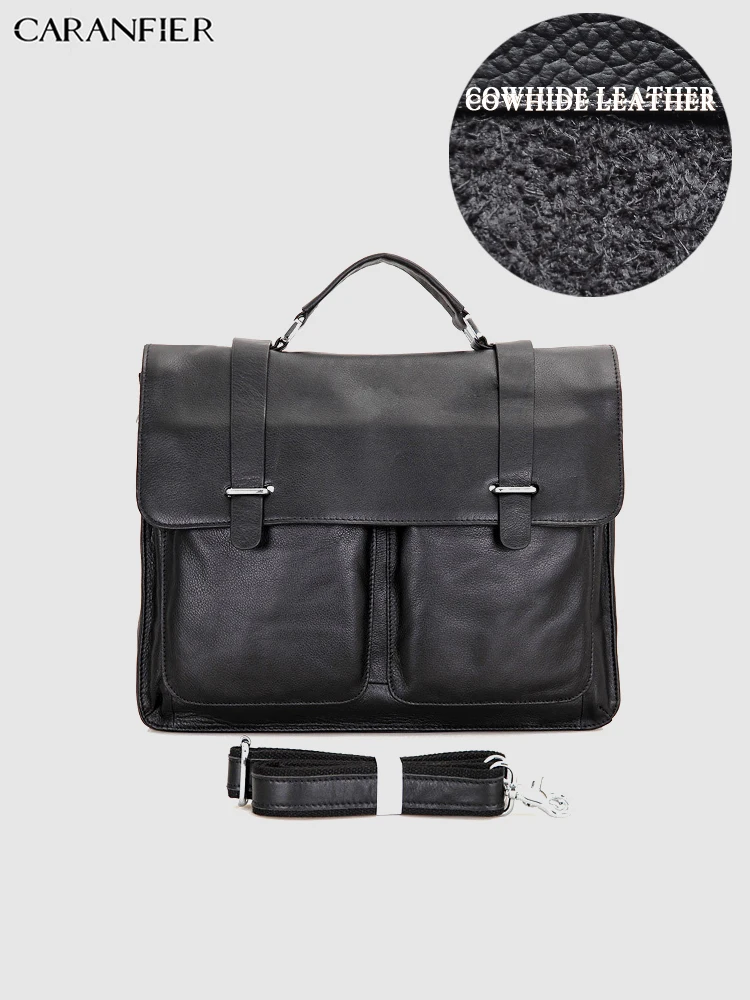 CARANFIER Men Briefcase Business Fashion Messenger Bag Genuine Cowhide Leather Large Capacity Laptop Bags Shoulder Handbags
CARANFIER Men Briefcase Business Fashion Messenger Bag Genuine Cowhide Leather Large Capacity Laptop Bags Shoulder Handbags