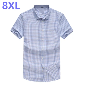 10XL 8XL 6XL 5X Plaid Shirt Men Shirts 2018 New Summer Fashion Chemise Homme Mens Checkered Shirts Short Sleeve Shirt Men Blouse
10XL 8XL 6XL 5X Plaid Shirt Men Shirts 2018 New Summer Fashion Chemise Homme Mens Checkered Shirts Short Sleeve Shirt Men Blouse