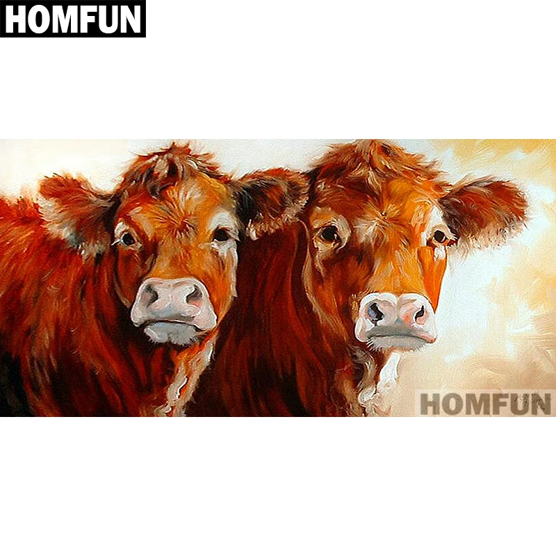 HOMFUN Full Square/Round Drill 5D DIY Diamond Painting "Animal Cows" 3D Embroidery Cross Stitch 5D Home Decor Gift A01517
HOMFUN Full Square/Round Drill 5D DIY Diamond Painting "Animal Cows" 3D Embroidery Cross Stitch 5D Home Decor Gift A01517