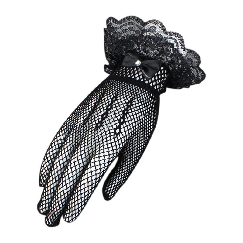 Fashion Sexy Summer Female Full Finger Sunscreen Short Lace Gloves Women Driving Spider Web Pattern Sun Anti-UV Black Gloves C46
Fashion Sexy Summer Female Full Finger Sunscreen Short Lace Gloves Women Driving Spider Web Pattern Sun Anti-UV Black Gloves C46