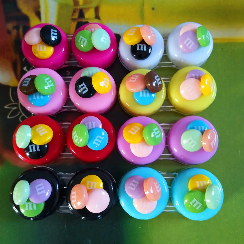 LIUSVENTINA DIY resin color M bean double cassette storage box contact lens case for eyes contact lenses box for glasses
LIUSVENTINA DIY resin color M bean double cassette storage box contact lens case for eyes contact lenses box for glasses