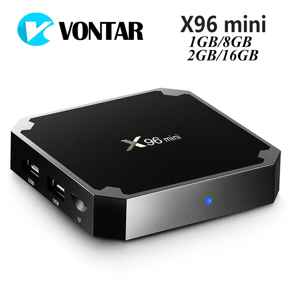 ТВ бокс VONTAR X96 на Android 7.1 и 9.0 телевизионная мини приставка четырехъядерный Amlogic S905W