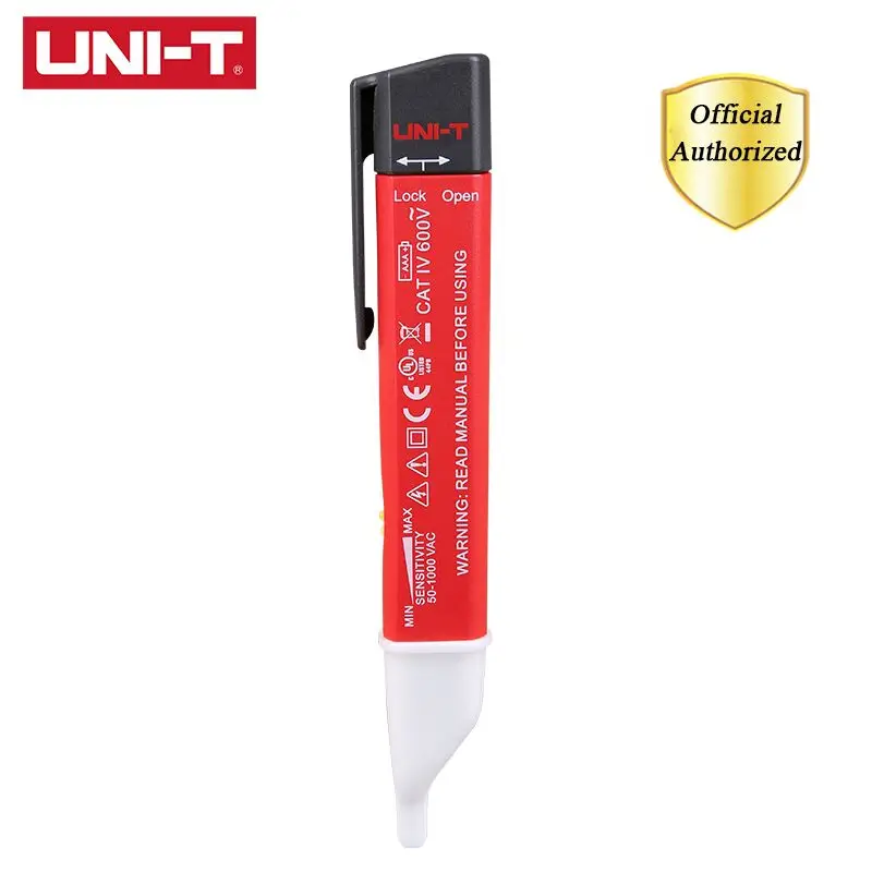UNI-T UT13B AC Voltage Detectors Auto Sense Test Pen 50V-1000V Adjustable Sensitivity Vibration/Low battery Indicator
UNI-T UT13B AC Voltage Detectors Auto Sense Test Pen 50V-1000V Adjustable Sensitivity Vibration/Low battery Indicator