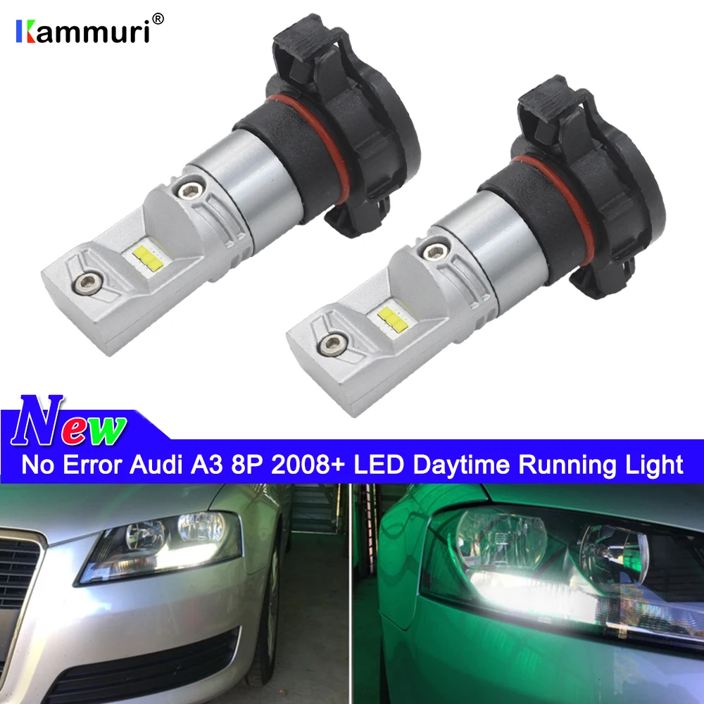 6000K White H16 5202 PS19W LED DRL Bulbs for Audi A3 8P 2008+ LED DRL Day Light Daytime Running Lights No Error
6000K White H16 5202 PS19W LED DRL Bulbs for Audi A3 8P 2008+ LED DRL Day Light Daytime Running Lights No Error