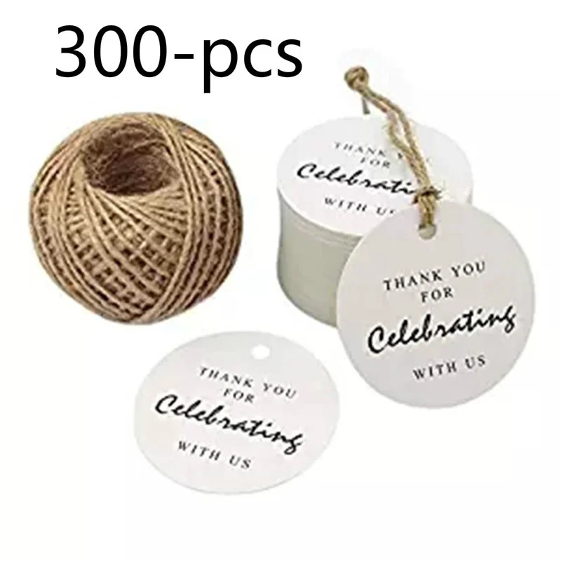 300Pcs Natural Kraft Gift Tags Thank You for Celebrating with Us Tags with Jute Twine for Price Tag DIY Crafts Garment Tags
300Pcs Natural Kraft Gift Tags Thank You for Celebrating with Us Tags with Jute Twine for Price Tag DIY Crafts Garment Tags