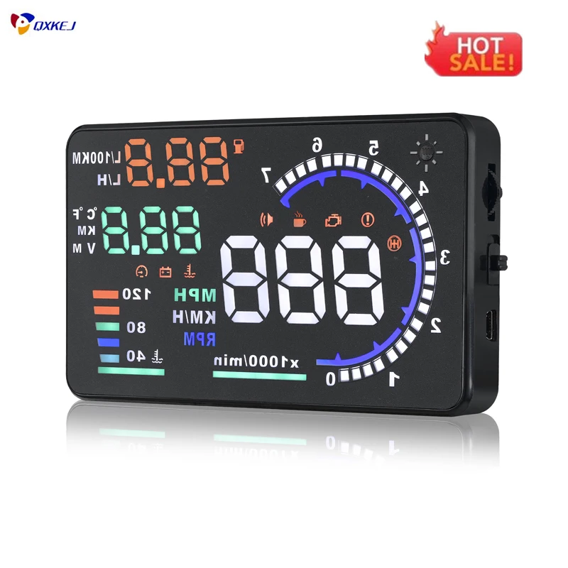 A8 5.5" Car OBD2 II EUOBD car HUD Head Up Display KM/h MPH Overspeed Warning Windshield Projector Alarm System 
A8 5.5" Car OBD2 II EUOBD car HUD Head Up Display KM/h MPH Overspeed Warning Windshield Projector Alarm System