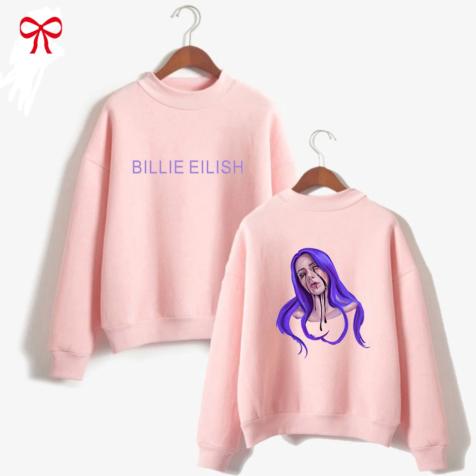 Fans Pop UK Singer Bilie Eilish Turtleneck Hoodies light Pink Girl's Cute All-Match Oversized Collar Sweatshirts Harajuku Cotton
Fans Pop UK Singer Bilie Eilish Turtleneck Hoodies light Pink Girl's Cute All-Match Oversized Collar Sweatshirts Harajuku Cotton