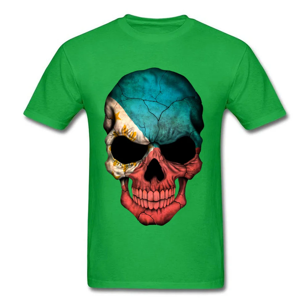 Filipino Flag Skull_green