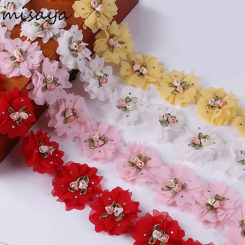 Misaya 3D Chiffon 1 Yard Crystal Flower Buds Cluster Lace Decoration High Quality Lace Fabric Applique Trimming Sewing Supplies
Misaya 3D Chiffon 1 Yard Crystal Flower Buds Cluster Lace Decoration High Quality Lace Fabric Applique Trimming Sewing Supplies