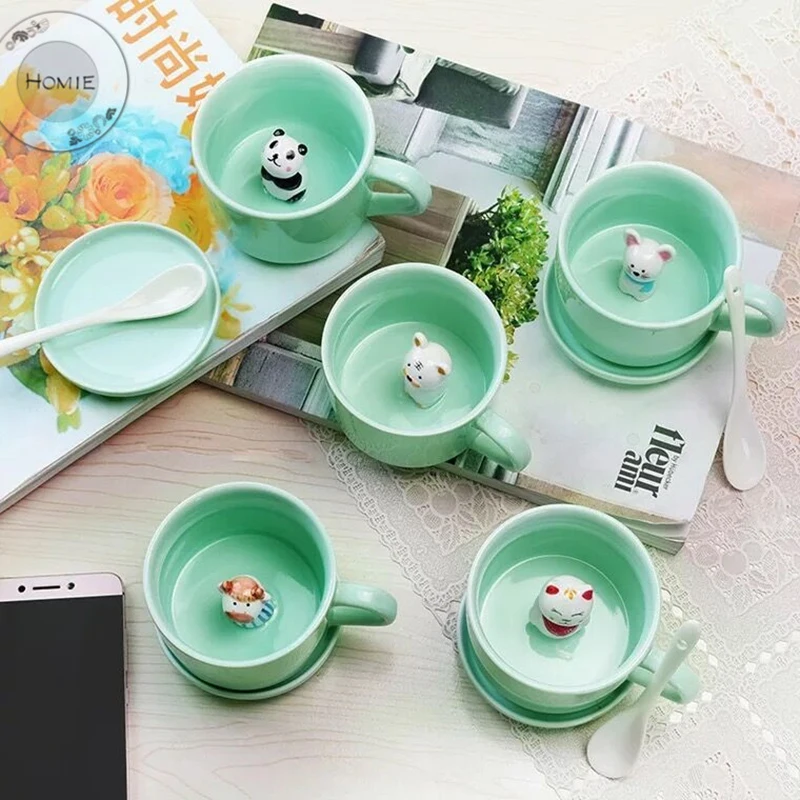 HOMIE Cute Green Animal Ceramics Coffee Mug Large Capacity 360ml Animal Mugs creative Drinkware Coffee Tea Cups birthday Gifts
HOMIE Cute Green Animal Ceramics Coffee Mug Large Capacity 360ml Animal Mugs creative Drinkware Coffee Tea Cups birthday Gifts
