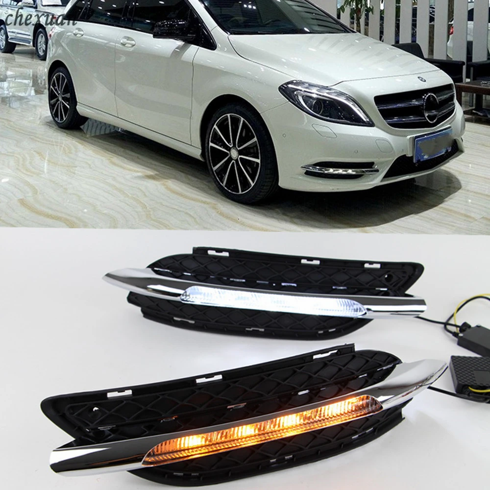CSCSNL 2PCS LED DRL Daytime Running Lights With Yellow Turnning Signal For Mercedes Benz W246 B180 B200 2011 2012 2013 2014
CSCSNL 2PCS LED DRL Daytime Running Lights With Yellow Turnning Signal For Mercedes Benz W246 B180 B200 2011 2012 2013 2014