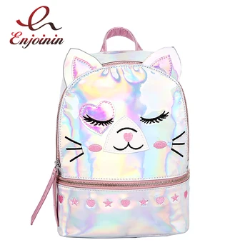 Dazzling Laser Embroidered Cat Pu Backpack Shoulder Bag Women Zipper Bag Mini Travel Bag Girl's Shoulder Bag Casual Mochila
Dazzling Laser Embroidered Cat Pu Backpack Shoulder Bag Women Zipper Bag Mini Travel Bag Girl's Shoulder Bag Casual Mochila