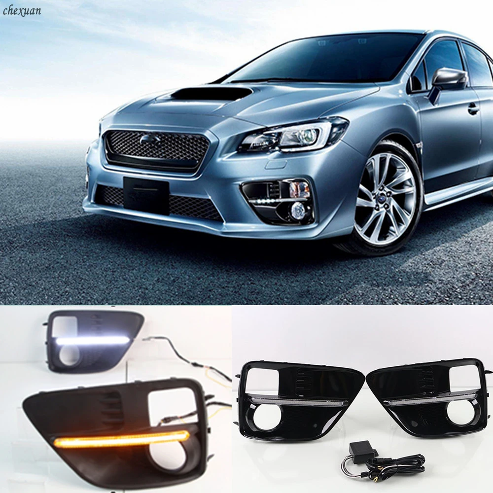CSCSNL 2pcs For Subaru WRX 2015 2016 2017 12v LED DRL Daytime Running Lights With Turnning Yellow Signal Lamps Car-Styling
CSCSNL 2pcs For Subaru WRX 2015 2016 2017 12v LED DRL Daytime Running Lights With Turnning Yellow Signal Lamps Car-Styling