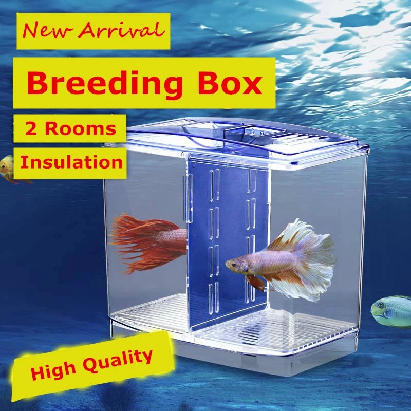 New 2 Rooms Betta Fish Breeding Boxes Double Guppies Hatching Incubator Isolation Acrylic Mini Aquarium Tanks Durable AT004
New 2 Rooms Betta Fish Breeding Boxes Double Guppies Hatching Incubator Isolation Acrylic Mini Aquarium Tanks Durable AT004