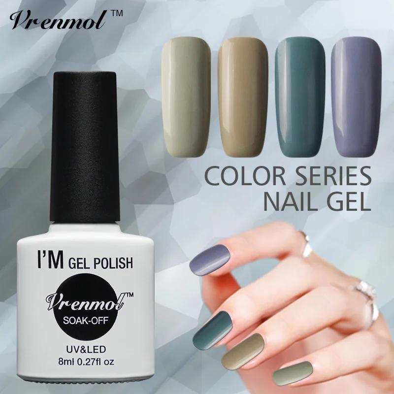 Vrenmol Elegant Grey Series Set Gel Polish Polish Free DIY Your Style Gel Lacquer Semi Permanent Varnish Finish Nail Gel
Vrenmol Elegant Grey Series Set Gel Polish Polish Free DIY Your Style Gel Lacquer Semi Permanent Varnish Finish Nail Gel
