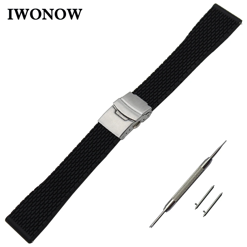 Silicone Rubber Watch Band 22mm for Samsung Gear 2 R380 / R381 / R382 Stainless Steel Safety Buckle Strap Wrist Belt Bracelet
Silicone Rubber Watch Band 22mm for Samsung Gear 2 R380 / R381 / R382 Stainless Steel Safety Buckle Strap Wrist Belt Bracelet