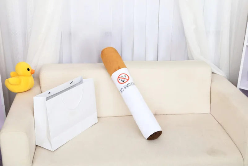 70cm Creative Cylinder Cushion Quitting Cigarette Plush Stuffed Animals Cushion DE Plush Pillows
70cm Creative Cylinder Cushion Quitting Cigarette Plush Stuffed Animals Cushion DE Plush Pillows
