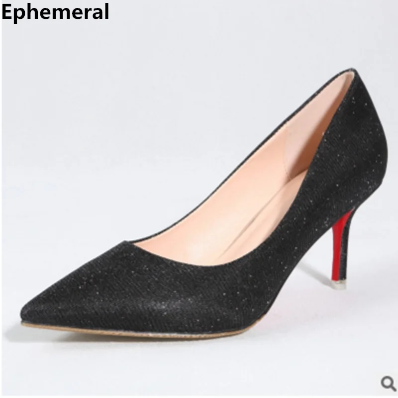 Womens bling shoes for party wedding stiletto zapatos 7cm heels pumps ladies high heel black shoes fashion larger size 41 42 43
Womens bling shoes for party wedding stiletto zapatos 7cm heels pumps ladies high heel black shoes fashion larger size 41 42 43