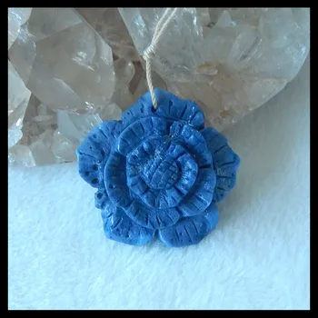 Natural Stone Carved Flower Blue Coral Gemstone spicemen Necklace Pendant,35x11mm,12.9g
Natural Stone Carved Flower Blue Coral Gemstone spicemen Necklace Pendant,35x11mm,12.9g