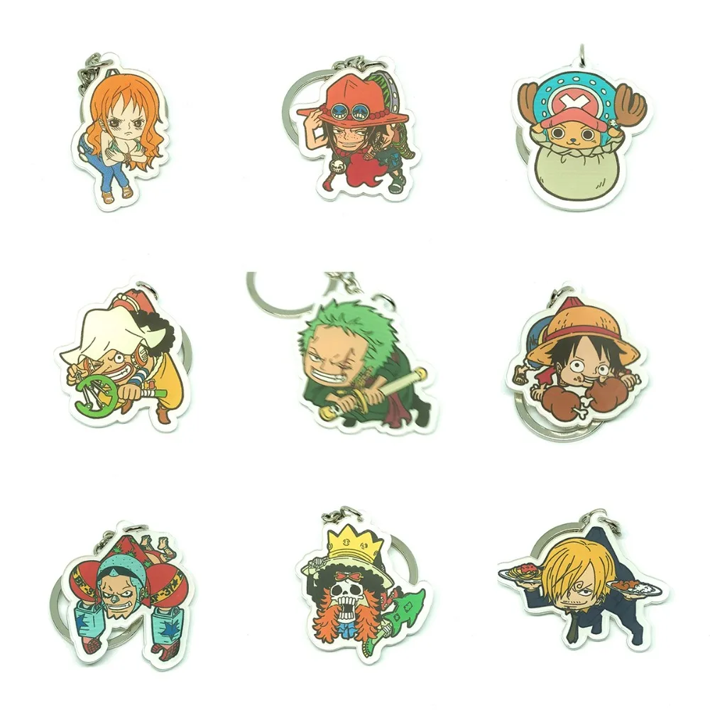 Cute Version One piece Keychain Monkey D Luffy Chicken Roronoa Zoro Usopp Nami Tony Tony Chopper Portachiavi Keychain Keyring
Cute Version One piece Keychain Monkey D Luffy Chicken Roronoa Zoro Usopp Nami Tony Tony Chopper Portachiavi Keychain Keyring