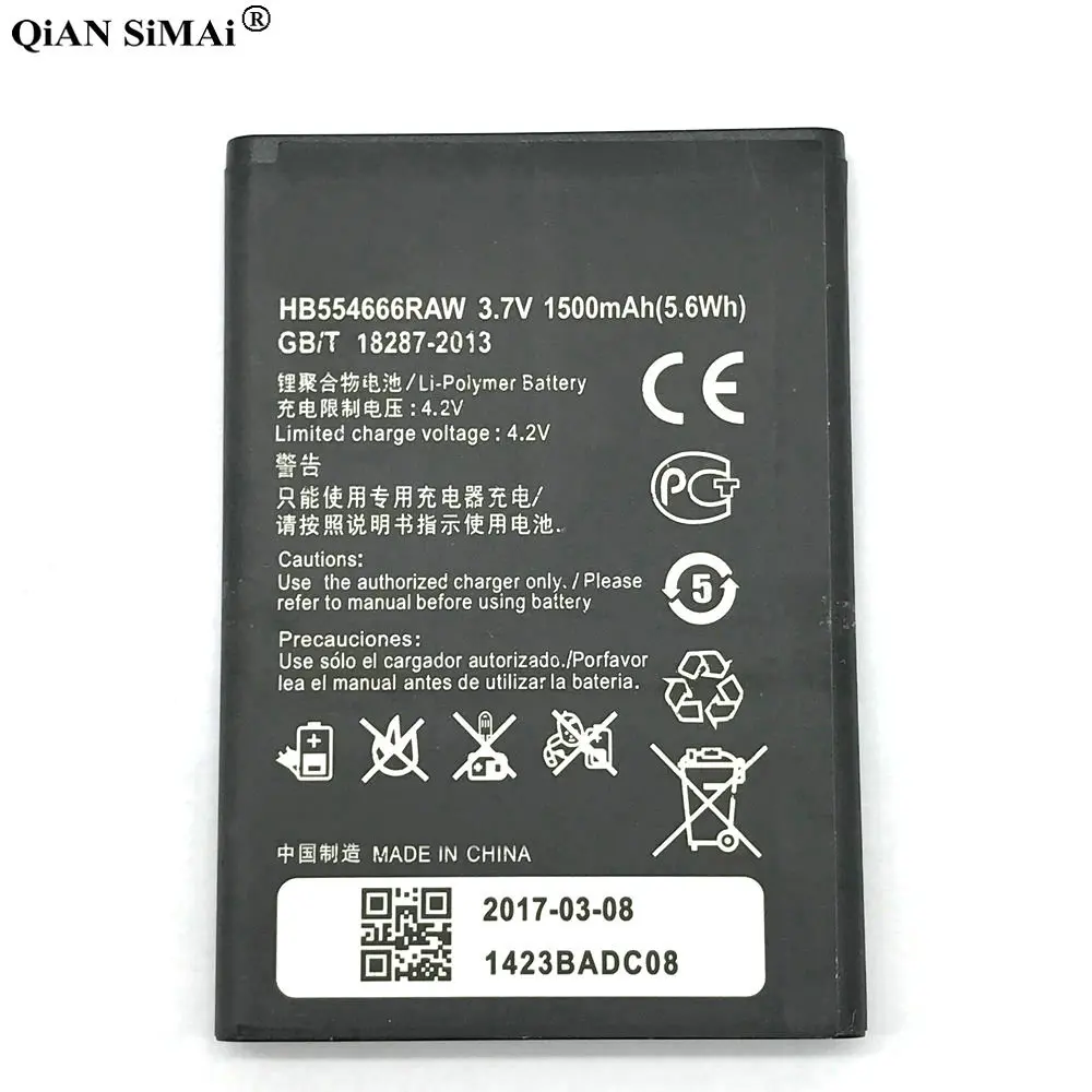 New High Quality HB554666RAW 1500mAh battery For Huawei E5330 E5336 E5372 E5375 EC5377 phone battery
New High Quality HB554666RAW 1500mAh battery For Huawei E5330 E5336 E5372 E5375 EC5377 phone battery