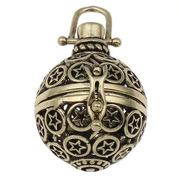 Fantastic Antique Plated Cages Pregnant Angel Baby Music Bola Calling Pendant Hollow Carved fit Musical Sound Bell Ball Locket
Fantastic Antique Plated Cages Pregnant Angel Baby Music Bola Calling Pendant Hollow Carved fit Musical Sound Bell Ball Locket
