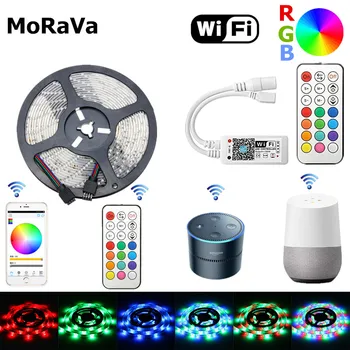 LED Lighting Strip 5M 10M 15M WiFi LED Diode Tape 30M Control Distance Works With IOS Android Alexa Google Assistant For Home
LED Lighting Strip 5M 10M 15M WiFi LED Diode Tape 30M Control Distance Works With IOS Android Alexa Google Assistant For Home