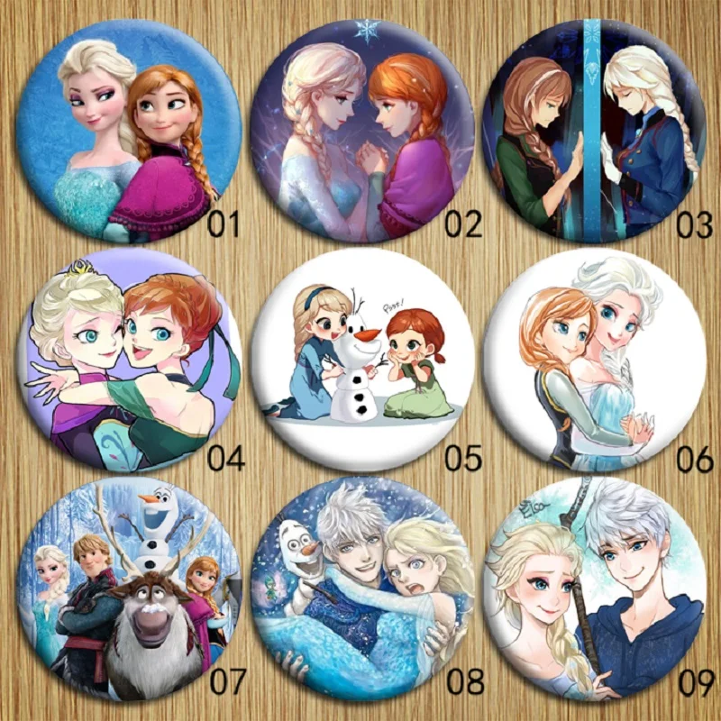 Classic Cartoon Frozen Gefroren Brooches Anna Elsa Olaf Brooches Clothes and Bag Accessories Party Favors Gifts for Friends
Classic Cartoon Frozen Gefroren Brooches Anna Elsa Olaf Brooches Clothes and Bag Accessories Party Favors Gifts for Friends