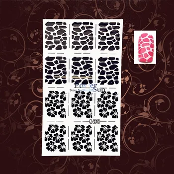 Hot Sale Leopard Jaguar Print Nail Art Sticker Template Sticker Stencils PWJV220 White Hollow Flower Nail Decals Airbrush Polish
Hot Sale Leopard Jaguar Print Nail Art Sticker Template Sticker Stencils PWJV220 White Hollow Flower Nail Decals Airbrush Polish