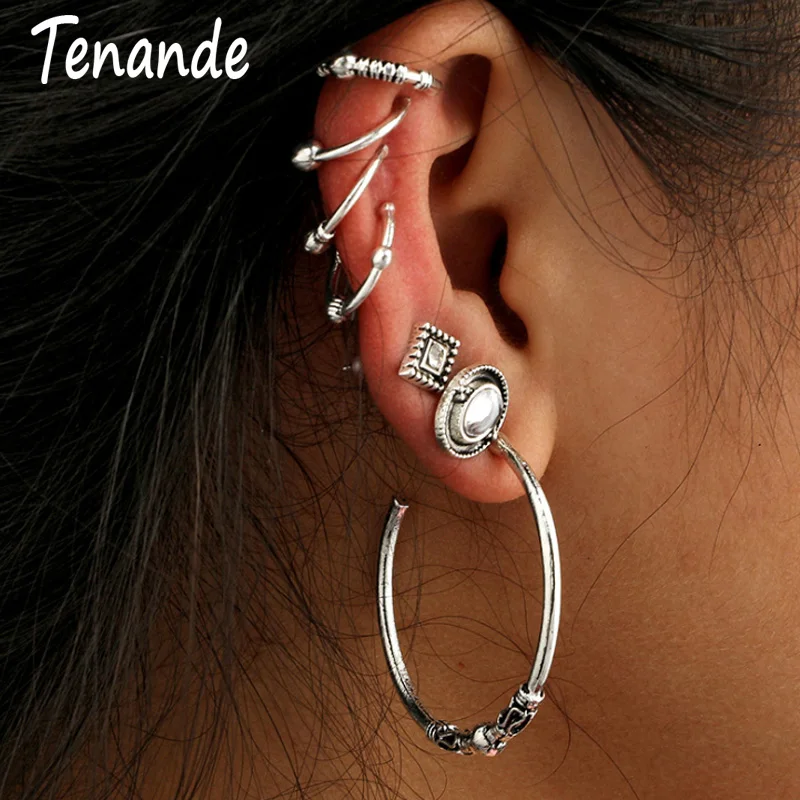 Tenande 7 Pairs/Set Punk Big Statement Crystal Oval Rhombus Clip Earrings for Women Hot Sale Night Club Jewelry Earrings Set
Tenande 7 Pairs/Set Punk Big Statement Crystal Oval Rhombus Clip Earrings for Women Hot Sale Night Club Jewelry Earrings Set