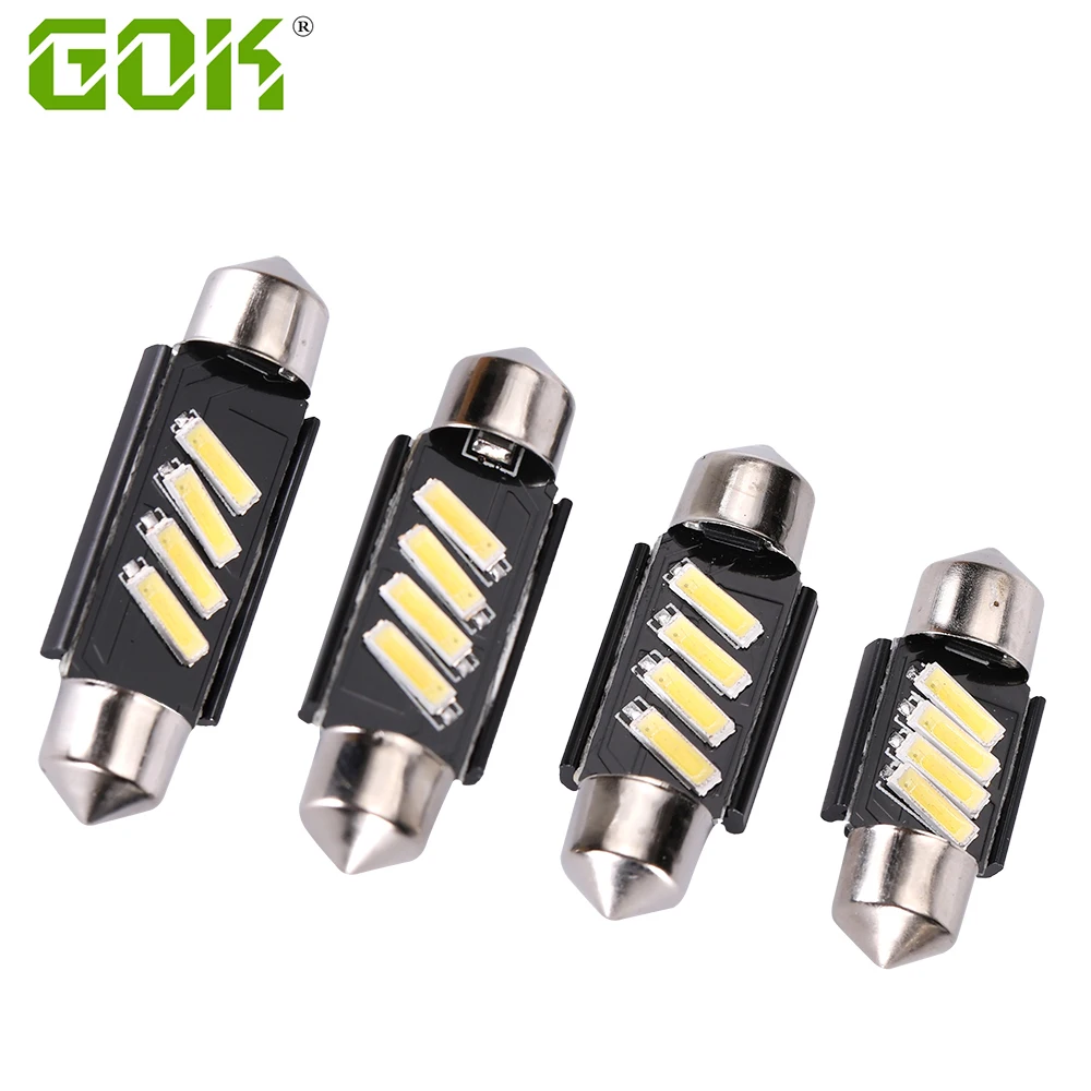 Festoon Interior Light 31mm 36mm 39mm 41mm No Polarity C5W 4 Led 7020 SMD Reading Roof Door Dome Bulb Luces Led Para Vehiculos
Festoon Interior Light 31mm 36mm 39mm 41mm No Polarity C5W 4 Led 7020 SMD Reading Roof Door Dome Bulb Luces Led Para Vehiculos