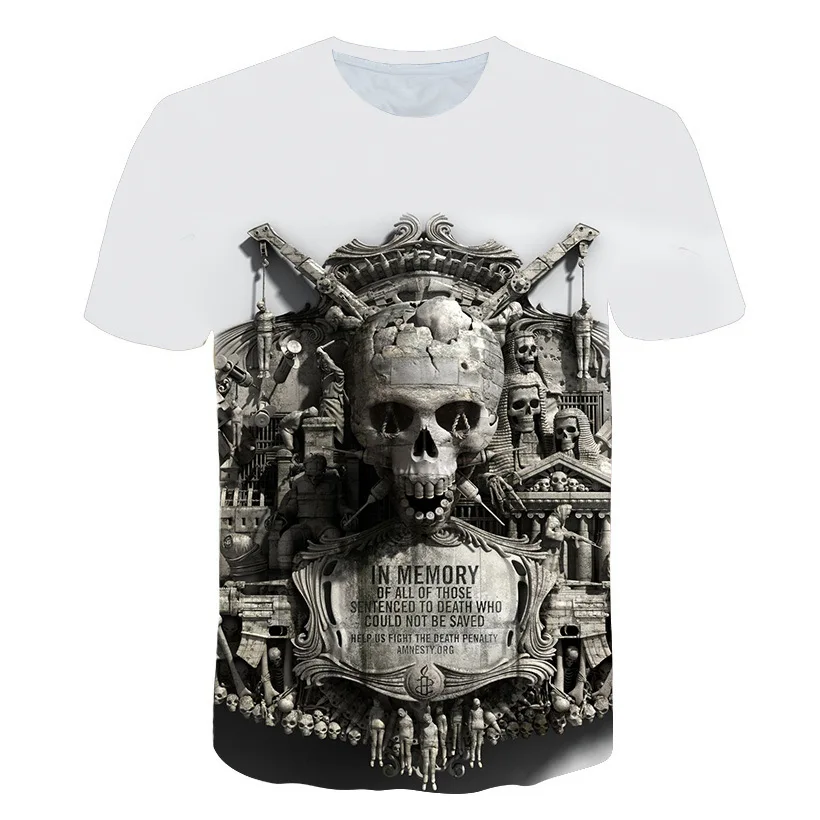 2019 new cool summer skeleton 3D printed short-sleeved T-shirt 3D T-shirt casual breathable season hip fashion brand T-shirt
2019 new cool summer skeleton 3D printed short-sleeved T-shirt 3D T-shirt casual breathable season hip fashion brand T-shirt