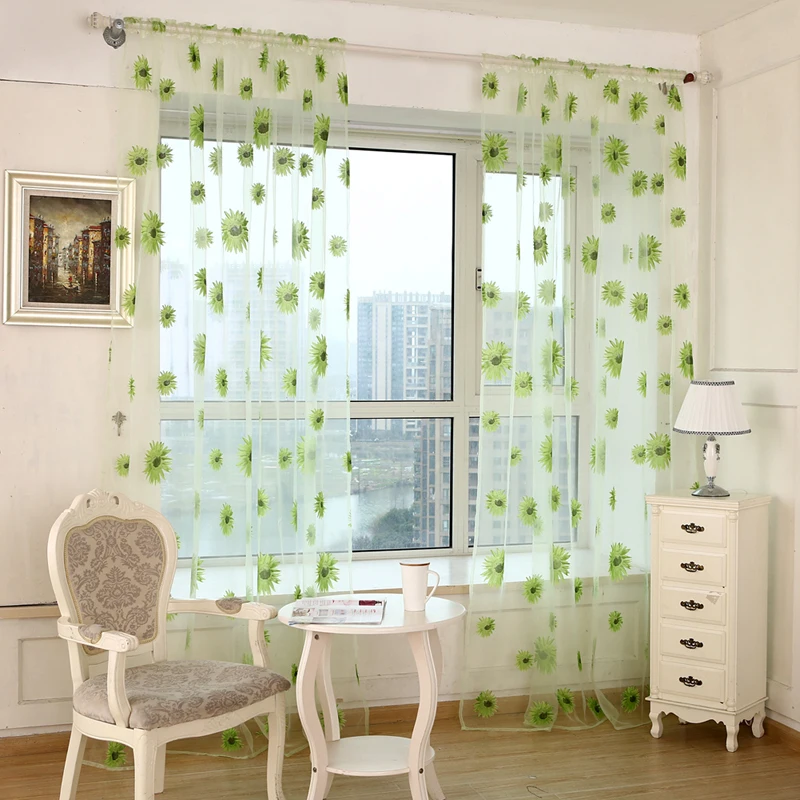1pcs 1m*2m 5Colors Sunflower Drape Panel Sheer Voile Window Panel Curtains Flower Curtains for Home Textiles Decoration
1pcs 1m*2m 5Colors Sunflower Drape Panel Sheer Voile Window Panel Curtains Flower Curtains for Home Textiles Decoration