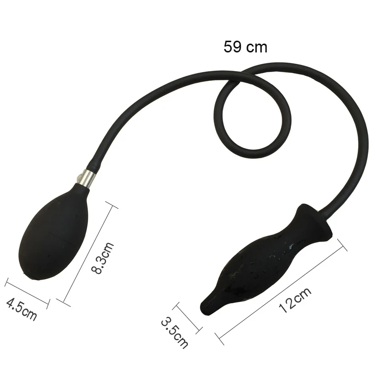 Expandable Inflate Anal Plug Dildo for Men Woman