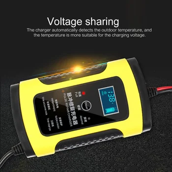 12V 6A EU Plug Car Battery Charger Fast Power Charging Pulse Repair Charger Wet Dry Lead Acid LCD Display Motorcycle Accessories
12V 6A EU Plug Car Battery Charger Fast Power Charging Pulse Repair Charger Wet Dry Lead Acid LCD Display Motorcycle Accessories