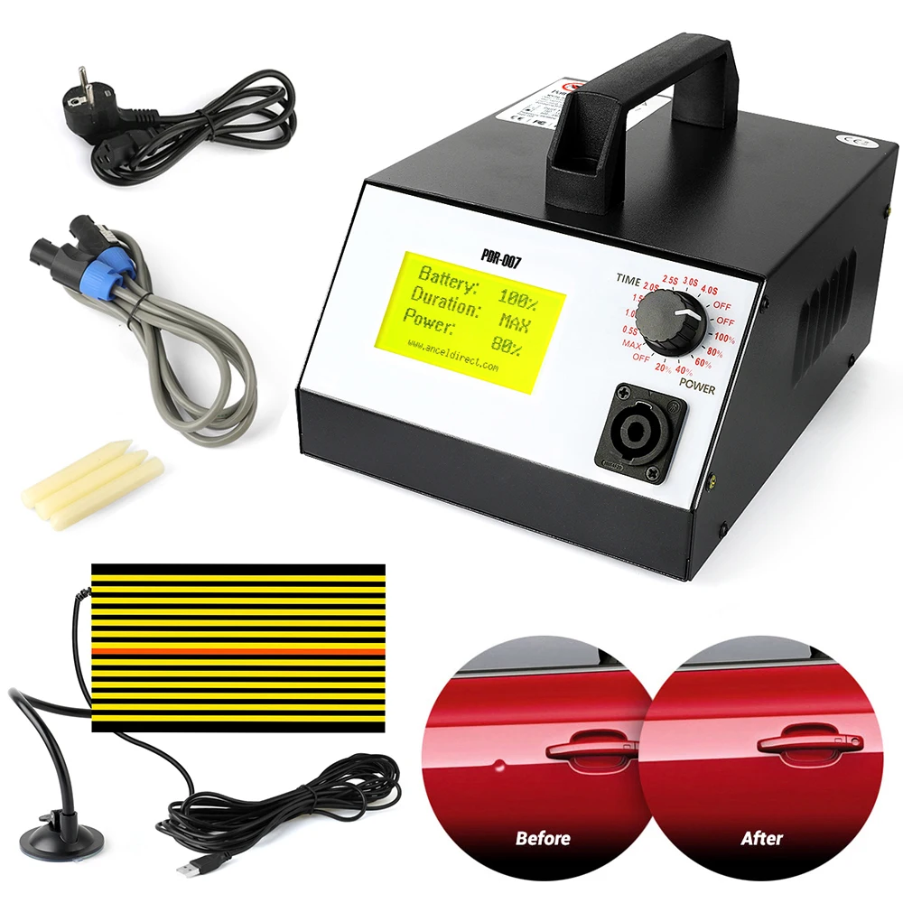PDR007 Dent Removal Car Body Repair Tool Kit Hot Box Pump Airbag + LED Light Sheet Metal Tools Repair Paint Dent PDR 007 
PDR007 Dent Removal Car Body Repair Tool Kit Hot Box Pump Airbag + LED Light Sheet Metal Tools Repair Paint Dent PDR 007