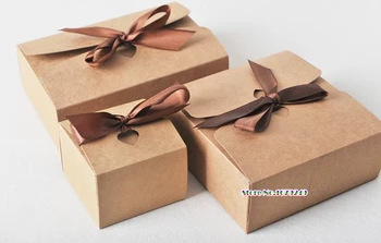 Brown Paper Box With Ribbon Cookies Cake Chocolate Gift Boxes paper cake box Party Favor Candy Cookie packing 100pcs/lot
Brown Paper Box With Ribbon Cookies Cake Chocolate Gift Boxes paper cake box Party Favor Candy Cookie packing 100pcs/lot
