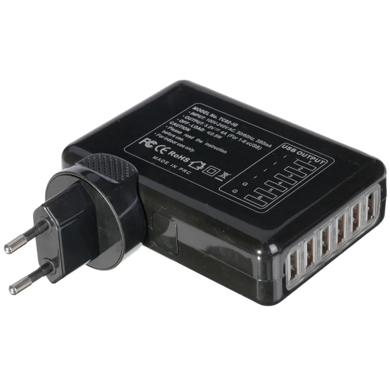 EU US UK AU Plug 6 USB Port AC 5V 4A Adapter Wall Charger Universal Fast Charging For iPhone For Samsung Smartphones
EU US UK AU Plug 6 USB Port AC 5V 4A Adapter Wall Charger Universal Fast Charging For iPhone For Samsung Smartphones