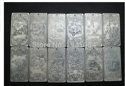 Rare silver Buddha 12 zodiac coins+charms thangka Tibet and Nepal Tibetan thangkas COINS12/pcs Tibetan Silver BRASS decoration
Rare silver Buddha 12 zodiac coins+charms thangka Tibet and Nepal Tibetan thangkas COINS12/pcs Tibetan Silver BRASS decoration