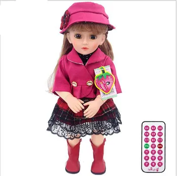 46cm interactive doll smart talking princess girl baby doll gift vinyl babies alive doll BJD bebes reborn silicone doll TOYS 
46cm interactive doll smart talking princess girl baby doll gift vinyl babies alive doll BJD bebes reborn silicone doll TOYS