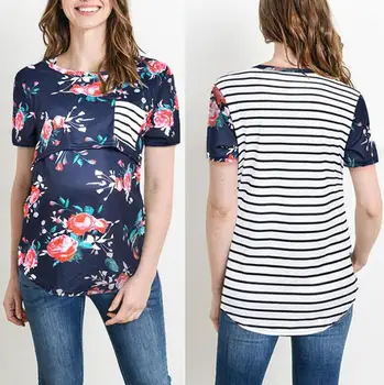 2019 Summer Nursing Tops T-shirt Maternity Clothes Tees Pregnant Women Striped Shirts Blouses
2019 Summer Nursing Tops T-shirt Maternity Clothes Tees Pregnant Women Striped Shirts Blouses