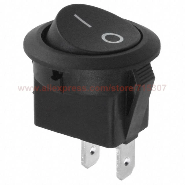 PHISCALE 10Pcs Rocker Switches SPST On - Off 10A 125V / 6A 250V Round 20mm Panel Cutout Dimensions 2 pins Black
PHISCALE 10Pcs Rocker Switches SPST On - Off 10A 125V / 6A 250V Round 20mm Panel Cutout Dimensions 2 pins Black