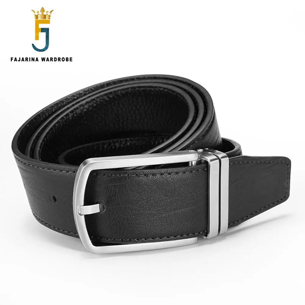 FAJARINA Top Quality 100% Cowhide Genuine Men's Strap Leather Solid Brass Gold Pin Buckle Belts for Men Jeans Mens LUFJ519 Belt 
FAJARINA Top Quality 100% Cowhide Genuine Men's Strap Leather Solid Brass Gold Pin Buckle Belts for Men Jeans Mens LUFJ519 Belt