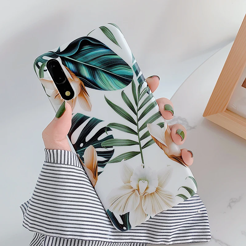 Retro Flower Banana Leaf Phone Cases For Huawei P20 P30 Pro Lite Mate 20 Lite Soft IMD Floral Full Body Back Cover GIFT
Retro Flower Banana Leaf Phone Cases For Huawei P20 P30 Pro Lite Mate 20 Lite Soft IMD Floral Full Body Back Cover GIFT