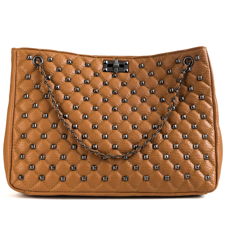 Big bags for women 2019 new korean style wild large capacity tote quilted rivet shoulder messenger bag ladies chain clutch bag
Big bags for women 2019 new korean style wild large capacity tote quilted rivet shoulder messenger bag ladies chain clutch bag