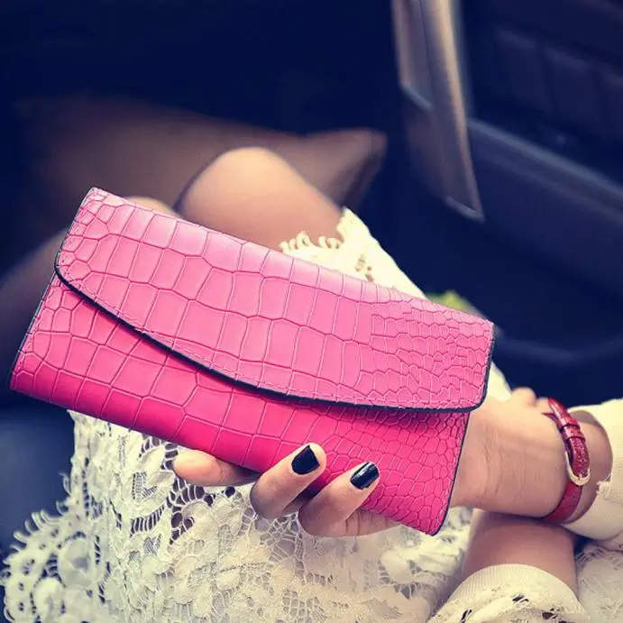Lady Women Wallet Crocodile pattern Leather Clutch Long Card Wallets clutch ladies purse porte feuille femme cartera mujer
Lady Women Wallet Crocodile pattern Leather Clutch Long Card Wallets clutch ladies purse porte feuille femme cartera mujer