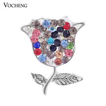 Wholesale 10PCS/Lot Vocheng Ginger Snap Jewelry 18mm Rose Flower Crystal Button Vn-724*10 Free Shipping
Wholesale 10PCS/Lot Vocheng Ginger Snap Jewelry 18mm Rose Flower Crystal Button Vn-724*10 Free Shipping