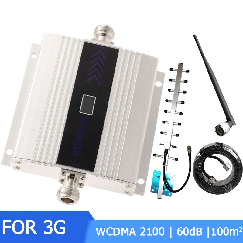WCDMA 2100MHz Cell Phones Signal Repeater Booster Amplifier Band 1 LCD Display Yagi+Whip Antenna Coaxial Cable *10M
WCDMA 2100MHz Cell Phones Signal Repeater Booster Amplifier Band 1 LCD Display Yagi+Whip Antenna Coaxial Cable *10M